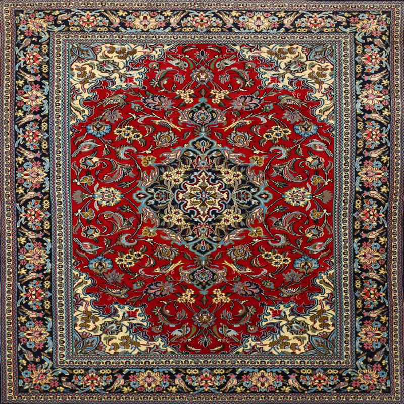 Zioutas Oriental Indoor Rug, Square 6'