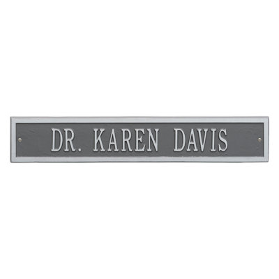 Plaque d'adresse murale sur 3 lignes Arch