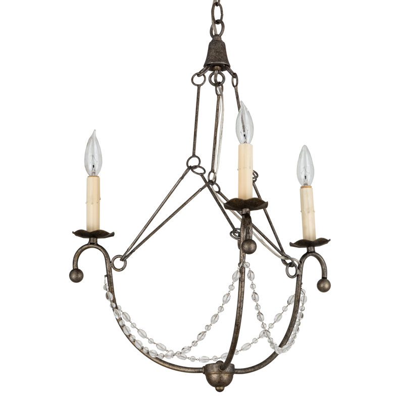 Lustre géométrique à 3 lumières Kaitlynn