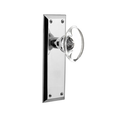 Plaque avec porte ovale en cristal transparent Nostalgic Warehouse New York