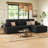  Bianca Wide Plush Corduroy 3-Seat L Shaped Modular Sofa with Storage-515154101-522429782
