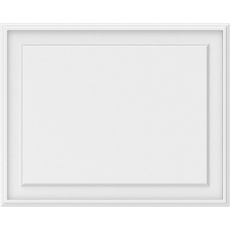 Panneau mural surélevé en PVC blanc Legacy, H 24 po x l 30 po x P 0,63 po