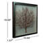 Décoration murale boîte cuivre ombre arbre