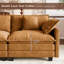 Fauteuil d'appoint surdimensionné en chenille avec repose-pieds Esai-1286361482