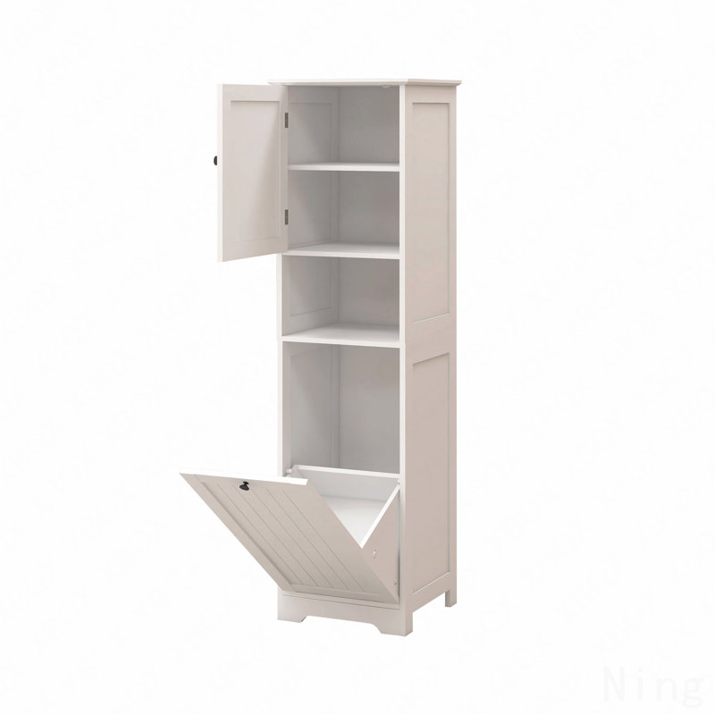 Armoire de trieur de linge inclinable à un compartiment et une porte