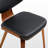 Mid-century & Wood Mixed Dining Chairs Set Of 2, Black