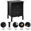 Emraan 48cm W Manufactured Wood Bedside Table-561751713