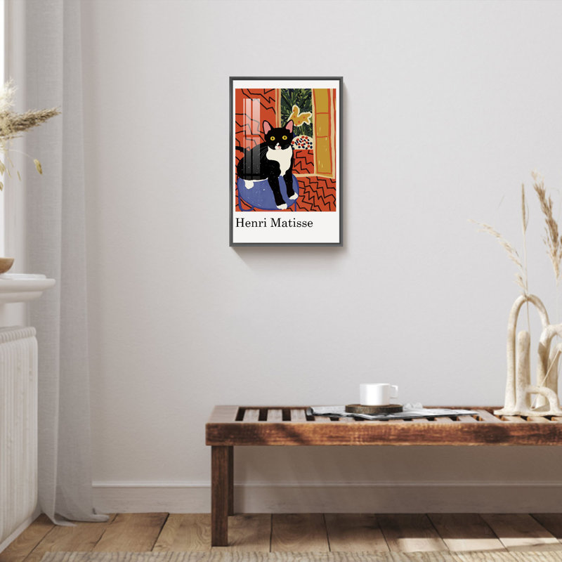 Art Matisse, Noir, H 16 po x l 12 po x P 1 po