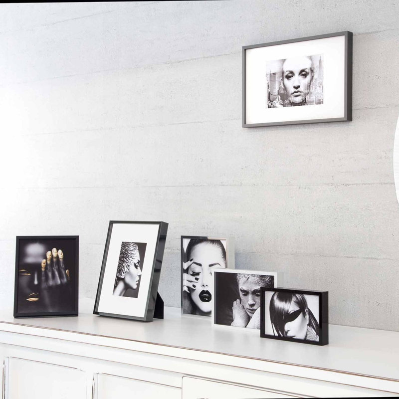 nielsen Alpha Aluminium Picture Frame, White Oak, 13cm W x 18cm H