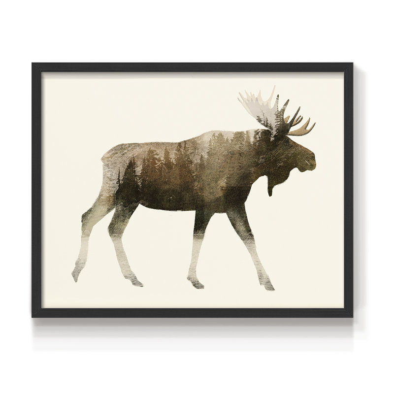 The Wilderness III -Framed Print - Restickable, H 11 po x l 14 po, Noir, noir, noir, noir