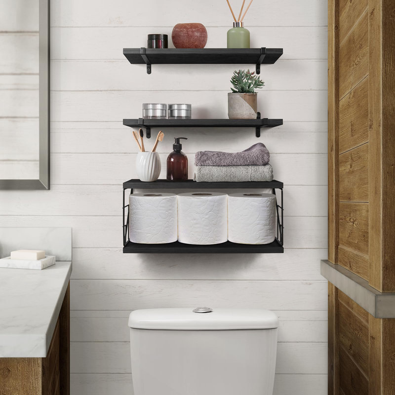 Reyka Floating Shelf, Black