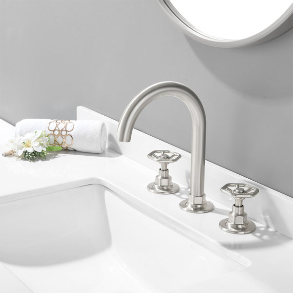 KADILAC Widespread Faucet Bathroom Faucet with Drain Assembly | Wayfair