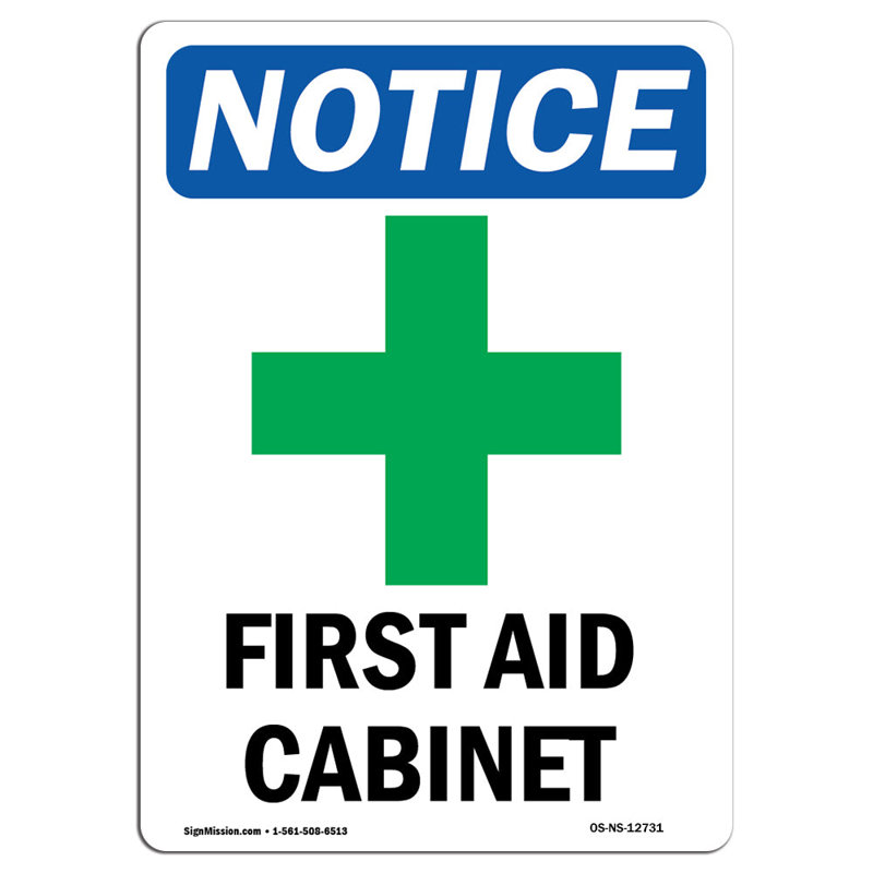 First Aid Cabinet Sign