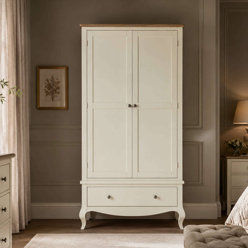 Satilla 2 Door Wardrobe, Limed Oak