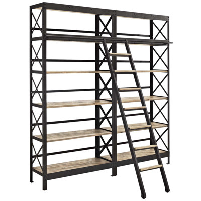 Headway Brown Wood Shelving Unit by Modway