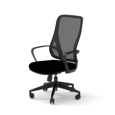 Haddox 2 Person Conference Meeting Table with 2 Chairs Complete Set