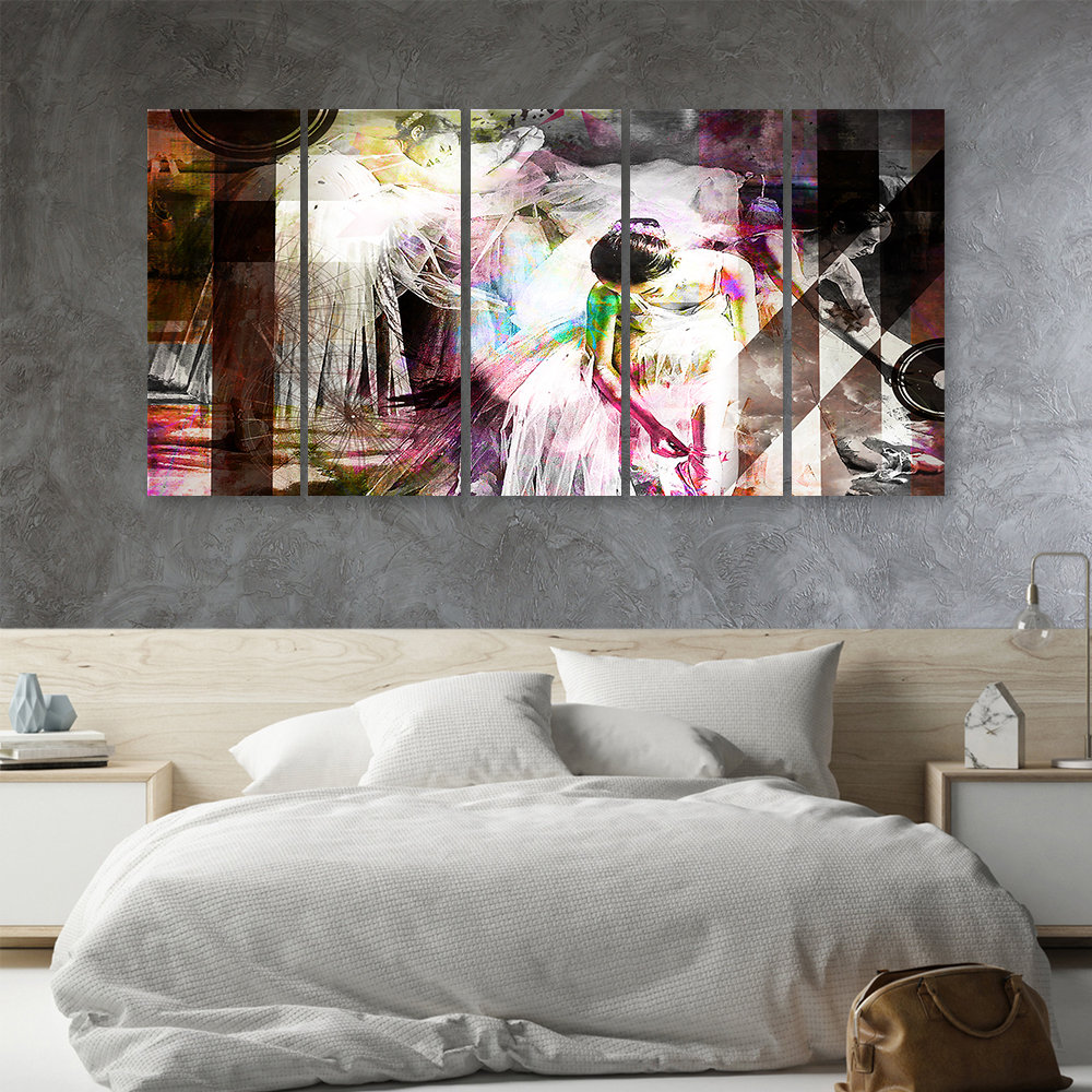 Leinwandbild Ballerina Painting Abstract