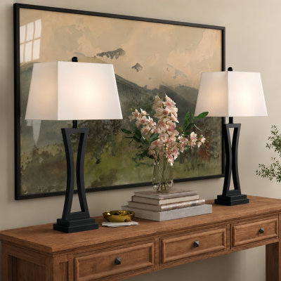 Lampe de table moderne en métal 31 "avec gradation à 3 voies Burholme