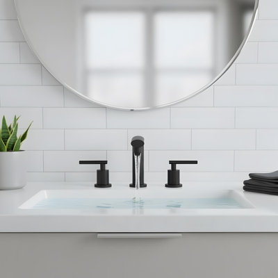 Modern Bathroom Sink Faucet with 2-handle