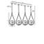 Lustre scandinave, finition cuivre, 25,6 po x 7,9 po | Fabrication 100% métal, hauteur réglable, peinture séchée au four, revêtement dégringolé | Douille E27, 40 W maximum | Parfait pour les salons et les salles à manger modernes-2141594361-2141594363
