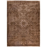 Overdyed One-of-a-Kind 8' 2" X 11' 4" Hand Knotted Area Rug
