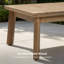 Table basse d'extérieur en bois massif 47,2 "L x 25,6"