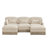 Spacious Modular Sofas, Chenille 100 Inch Contemporary Home Seating