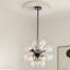 Lustre sphérique spoutnik 6 lumières en verre tourbillonnant 6 lumières avec globe tourbillonnant Glam-1674148423