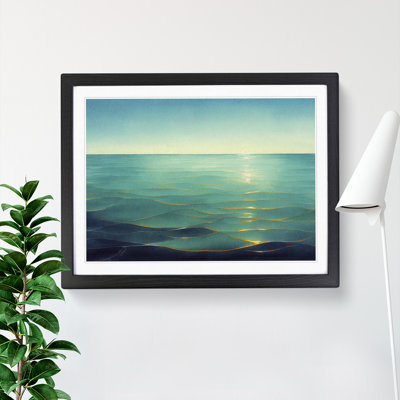 XH1022-4386X Golden Ocean - Single Picture Frame Print