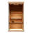 Samsora Indoor Traditional Steam Saunas 2500W for 1-Person, Made by African Wood, Advanced Negative Ion Technology with Mid Infrared Lamp, 95℉-230℉, Bluetooth Speaker, with Sauna Heater and Sauna Stone-122758388-122758390