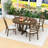 5-Piece Dining Set, Wooden Table with Removable Leaf-2052883199