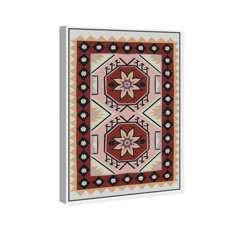 Daylight Damask Print by Oliver Gal, 31"H x 21"W, White Floater Frame