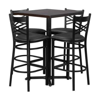 Bell 30"X30" Bar High Table Set W/Chairs