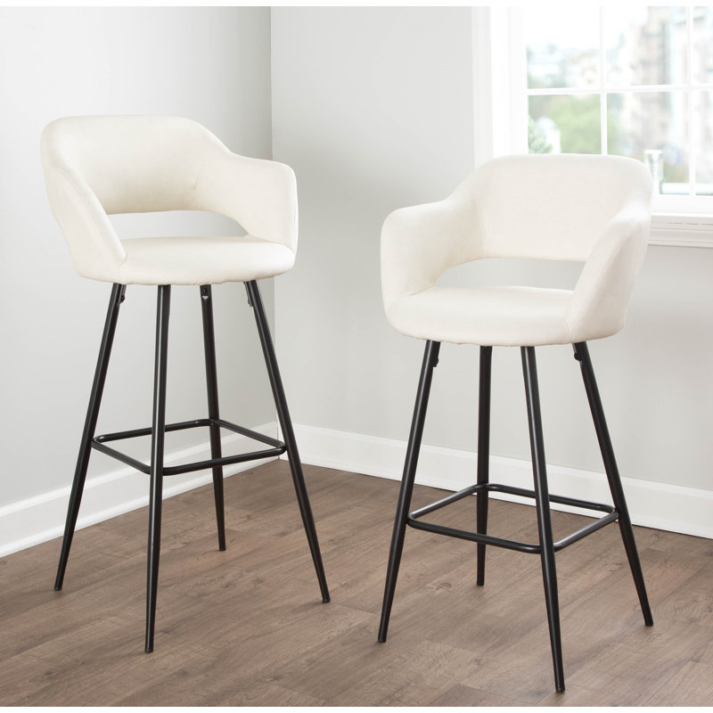 Tabouret de bar / comptoir Lake, Crème, Tabouret de bar (assise de 30 po de hauteur)