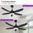 42" RGB Ceiling Fan With Led Light and Remote/App Control