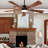 Solid Wood Ceiling Fan With Light