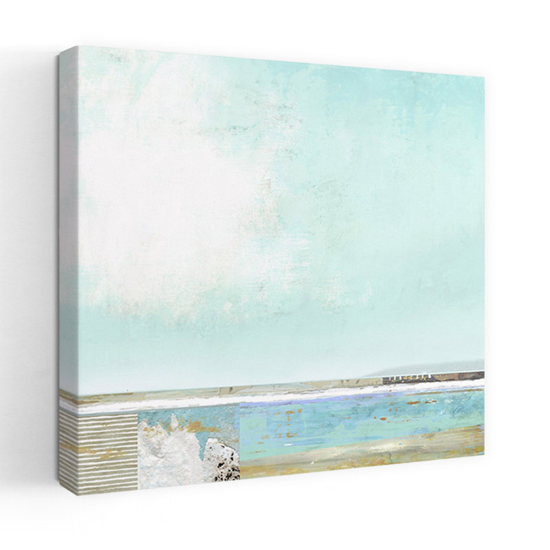 Cape Cod Sky, art contemporain de plage abstrait, H 48 po x l 48 po