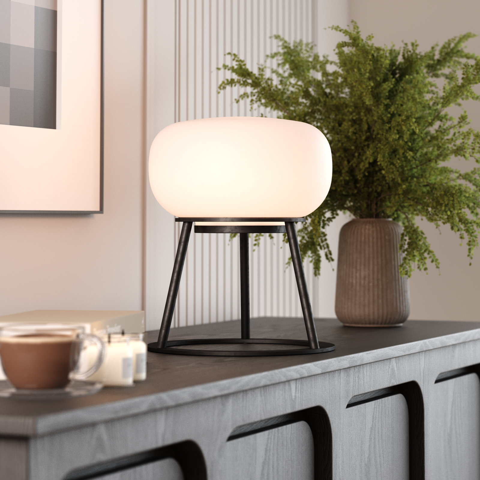 Evelvated Classics Collection Table Lamp, Black