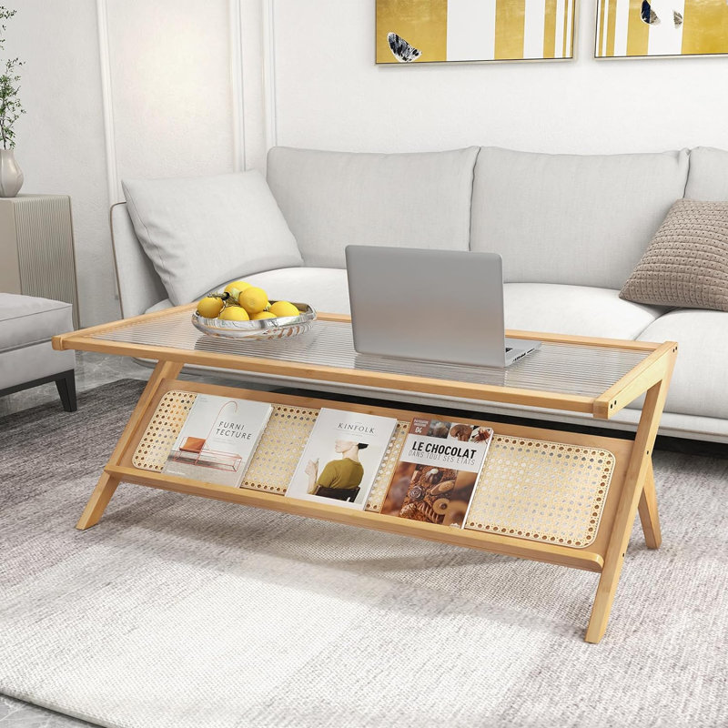 Alashia Frame Coffee Table with Storage