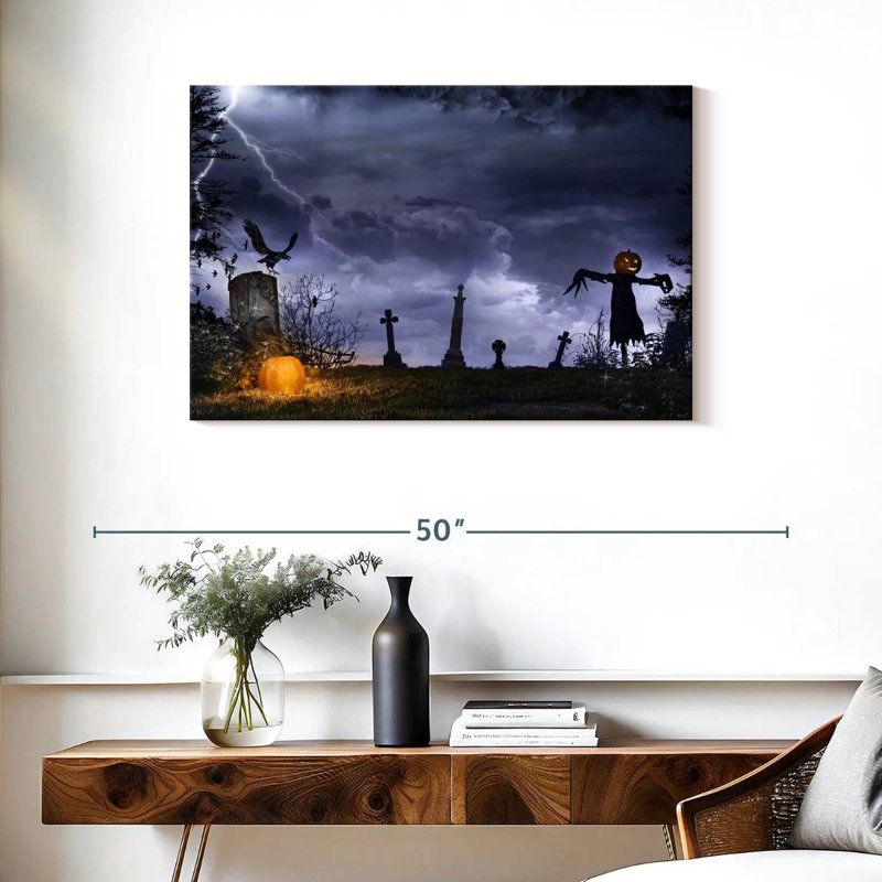 Kelan Horror Graveyard Scarecrow, 24" H x 36" W