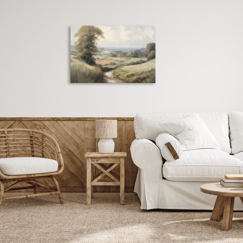 Art mural sur toile Country Walk Path par Kim Allen, H 20 po x l 30 po