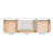 Jameal Solid Wood Single Bathroom Vanity with 0.75'' Carrara Marble Top-1342107083-1301707228