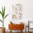 Cream Painterly Abstract Print On Canvas