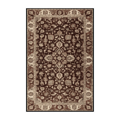 Tapis brun lavable à la machine