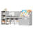 Alayzhia 67.3"W Wood Storage Bookcase with Adjustable Shelves-425133538