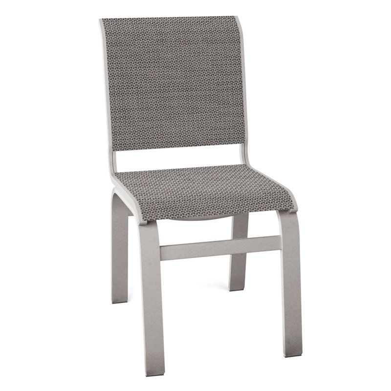 Chaise d'appoint de salle à manger Hiraku, Gris chaleureux texturé, Sicile