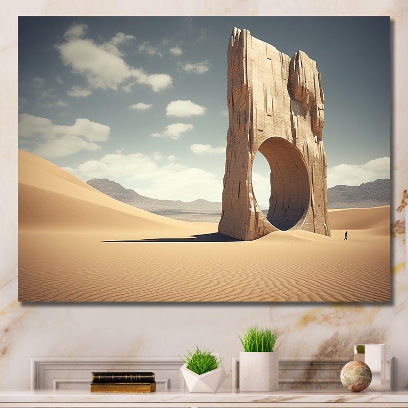 «Gate to Space», art mural surréalisme, Toile tendue, H 12 po x l 20 po x P 1 po