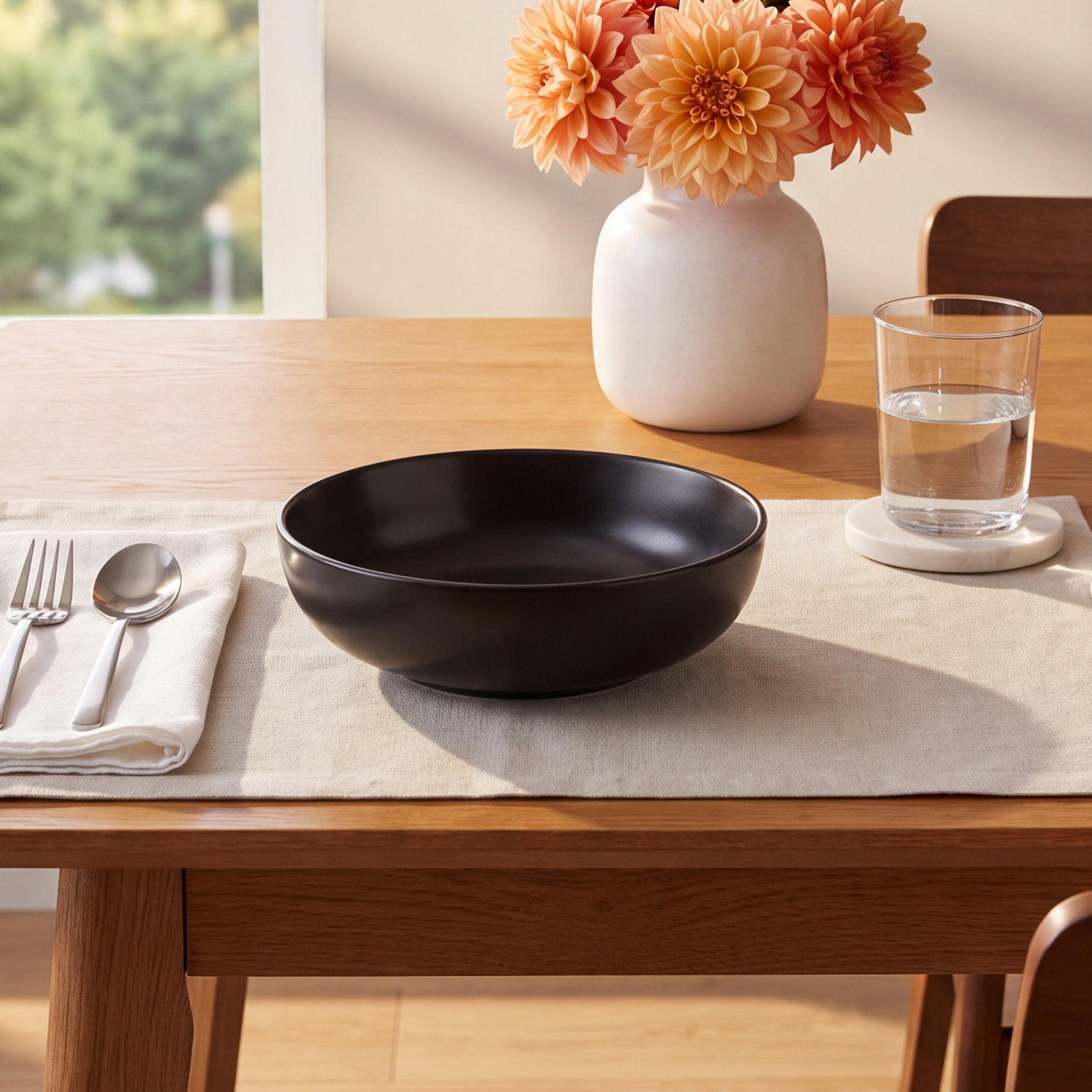 Izie Stoneware Cereal Bowl, Black