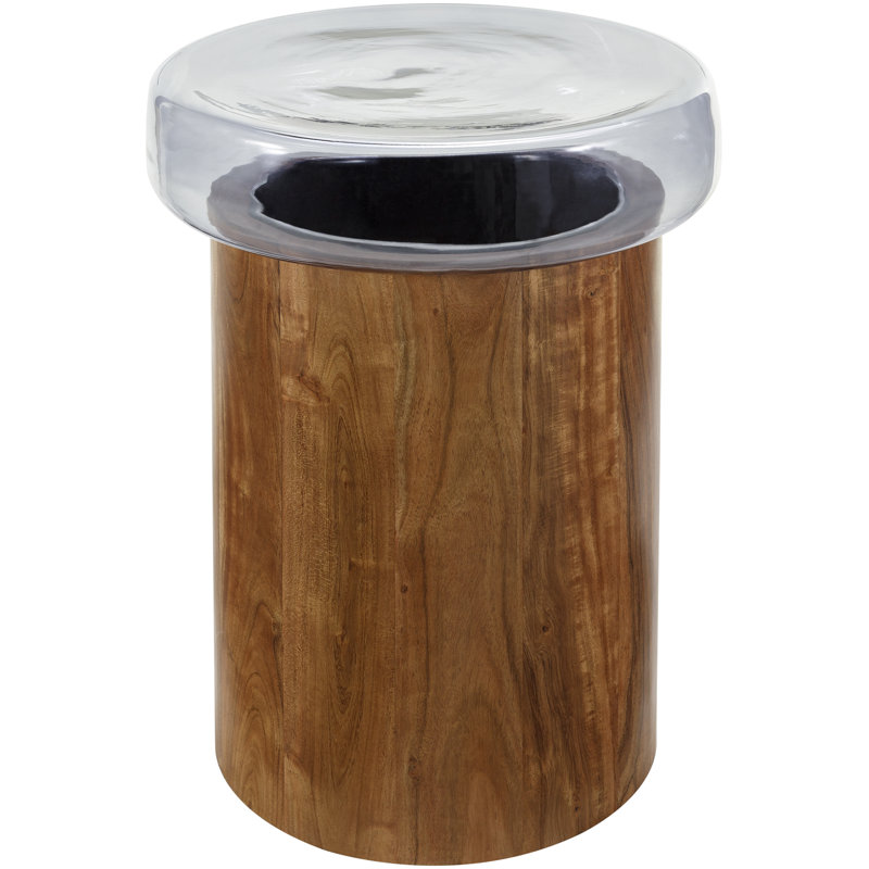 Hayo Modern End Table, Clear