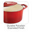Cocotte ronde en fonte émaillée de couleur brune-780863765-780863758